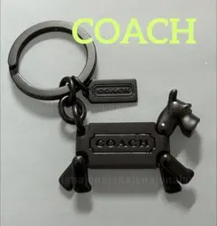 〈未使用品〉COACH テリア テリアモチーフ キーホルダー ガンメタル