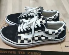 バンズ　オールドスクールDX チェッカー　スニーカー　シューズ　靴　25cm