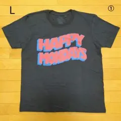 HAPPY MONDAYS Tシャツ ロゴ 新品訳あり L 公式 ハピマン ①