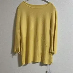 【新品•未使用】COUP DE CHANCE 日本製　イエロー ニットM 120