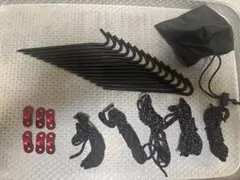 12 ペグ14 アルミニウム　ガイロープ5　自在金具6　　新品未使用のサムネイル