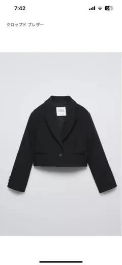 ZARA キッズ　ブラック クロップドブレザー&スカートセット　卒業式　おでかけ