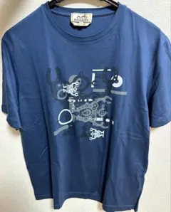HERMES エルメス ロボットプリント Tシャツ ネイビーのサムネイル