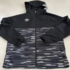 umbroフルジップアップパーカーブラックサイズＯ美品