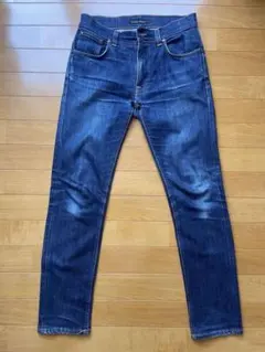 NUDIE JEANS 濃紺 赤耳 ジーンズ イタリア製 THIN FINN - メルカリ