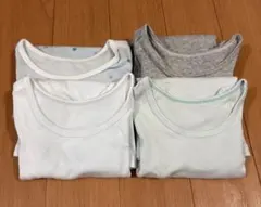 UNIQLO コットン100% シャツ肌着 90cm 4枚セット