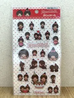 【新品・未使用】モンチッチ ぷくっとシール セリア　シール帳　シール