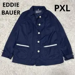 【美品】EDDIE BAUER ブルゾン ライトアウター マリン XL
