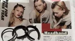 ヒステリックグラマーヘッドバンド　スタッズカチューシャ未使用のサムネイル