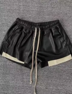 RICK OWENS フォグレザーショーツ風 ショートパンツ ゆいぴす着用 M