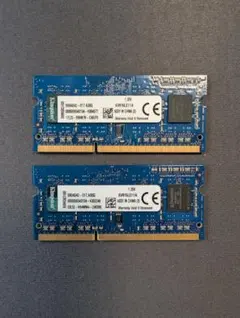 【中古】Kingston ノートPC用メモリ 4GB 2枚(8GB)セット