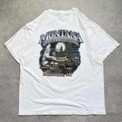 ハーレーダビッドソン Tシャツ 古着 00s USA製 鷲 XL 白 20796