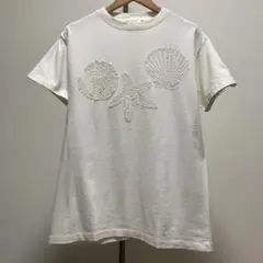 90s USA製 SEA DOG 立体シェルプリント Tシャツ Mのサムネイル
