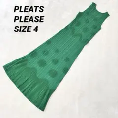 超美品　PLEATS PLEASE ノースリーブ ロングワンピース 貴重】PLEATS PLEASE グラデーション ノースリーブロング