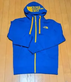 THE NORTH FACE ジップパーカー◎希少カラーデカロゴ ブルーイエロー 