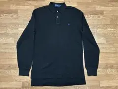USA製 Polo Ralph Lauren 黒 長袖ポロシャツ ラルフローレン