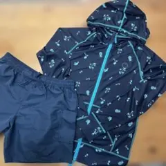 ロキシー ラッシュガード パンツセット ヤシ柄