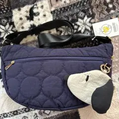 新品★スヌーピーキルティングショルダーバッグ 75周年記念ベージュpeanuts