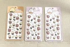 【破格の安さ 新品 未開封品】はむかっぷ　ぷくぷくキャンディシール　3セット