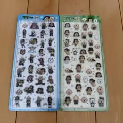 韓国限定 パンパンイ ボンボンドロップシール 3D ぷっくりシール 2種セット