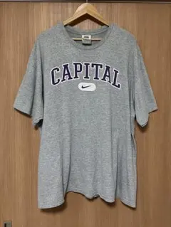美品 NIKE ヴィンテージ Tシャツ ヘザー グレー 紫 ナイキ 古着 レアのサムネイル