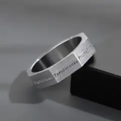 silver925 レトリックオクタゴンシルバー925リング