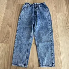 GU デニムブルー ハイウエストパンツ