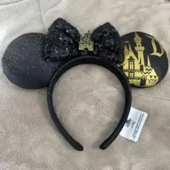 【美品】ディズニー カチューシャ 黒 ワンサイズ