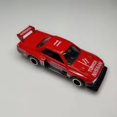 ○ ジェネシス 特注 スカイラインシルエット 赤 ミニカー 屋根文字青色 トミカ ミニカーショップ ケンボックス トミカ 赤箱(日本製)☆20