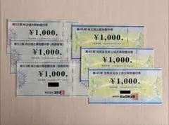 【即日配送】ビックカメラ コジマ 株主優待券 6000円分