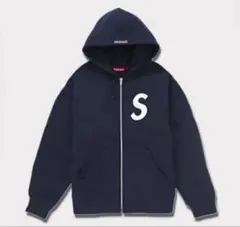 Supreme ネイビー ジップパーカー Supreme Big Logo Zip Up Hooded Sweatshirt Navy Men's - SS25 - US