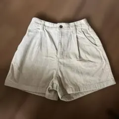 ハニーズ ショートパンツ Lサイズ コーデュロイ アイボリー