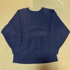 80s champion リバースウィーブ 完全目無し ネイビー USA製 80s Champion チャンピオン リバースウィーブ パーカー 目無し