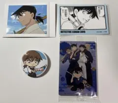 名探偵コナン　30周年展　ステッカー　コナンランド　オリジナル缶バッジ　沖田総司