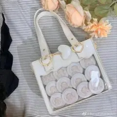 ラスト一点　痛バック 推し活 ホワイトおしゃれ ショルダー トートバック オタ活