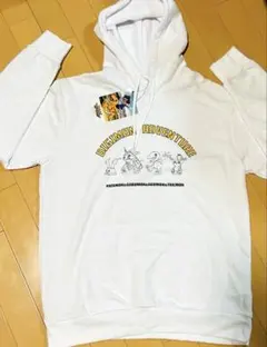 【タグ付き未使用】デジモンアドベンチャー　フード付きトレーナー　M ホワイト