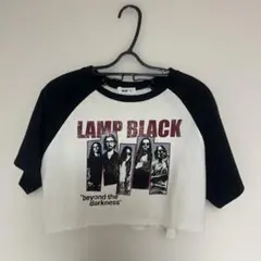WEGO ラグラン クロップドTシャツ ブラックのサムネイル