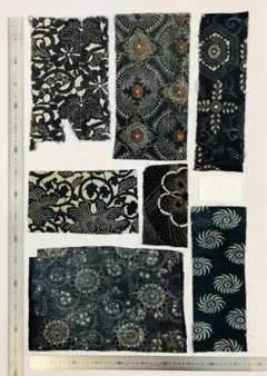 藍染古布木綿ハギレお得な取り合せ　ト-202