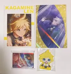 プロセカ　鏡音レン　ノーブルアート　アクリルフィギュア　ぬいぐるみver.