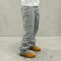 nike gingham check nylon pants ポーカーズ y2kのサムネイル