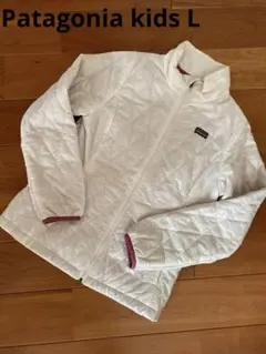 patagonia キッズジャケット　 ホワイト キルティング　L（12）