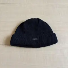 meltum ニット帽 黒 BLACK