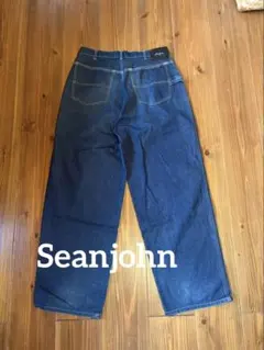 Sean John デニムパンツ 36インチ 刺繍ロゴ bboy hiphop - メルカリ