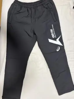 アシックス 裏起毛陸上用パンツ 黒