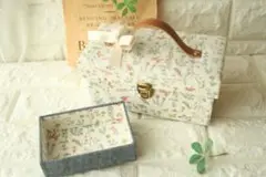 貯金箱　マネートランク　リバティ生地使用　セオ