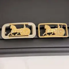 【美品】CELINE トライアングル ケース マカダム 馬車金具 タッセル セリーヌ 馬車金具 トライアングルコインケース ブラゾン タッセル