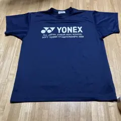YONEX Tシャツ M ネイビー 2008
