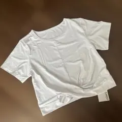ヨガウェア　シャツ　ホワイト　レディース　サイズL