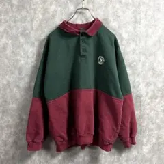 SEASONS カナダ製 ラガースウェット XL ヘンリーネック　メンズ古着