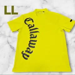 美品✨　キャロウェイ　モックネック　ゴルフウェア　LL 黄色　ビッグロゴ